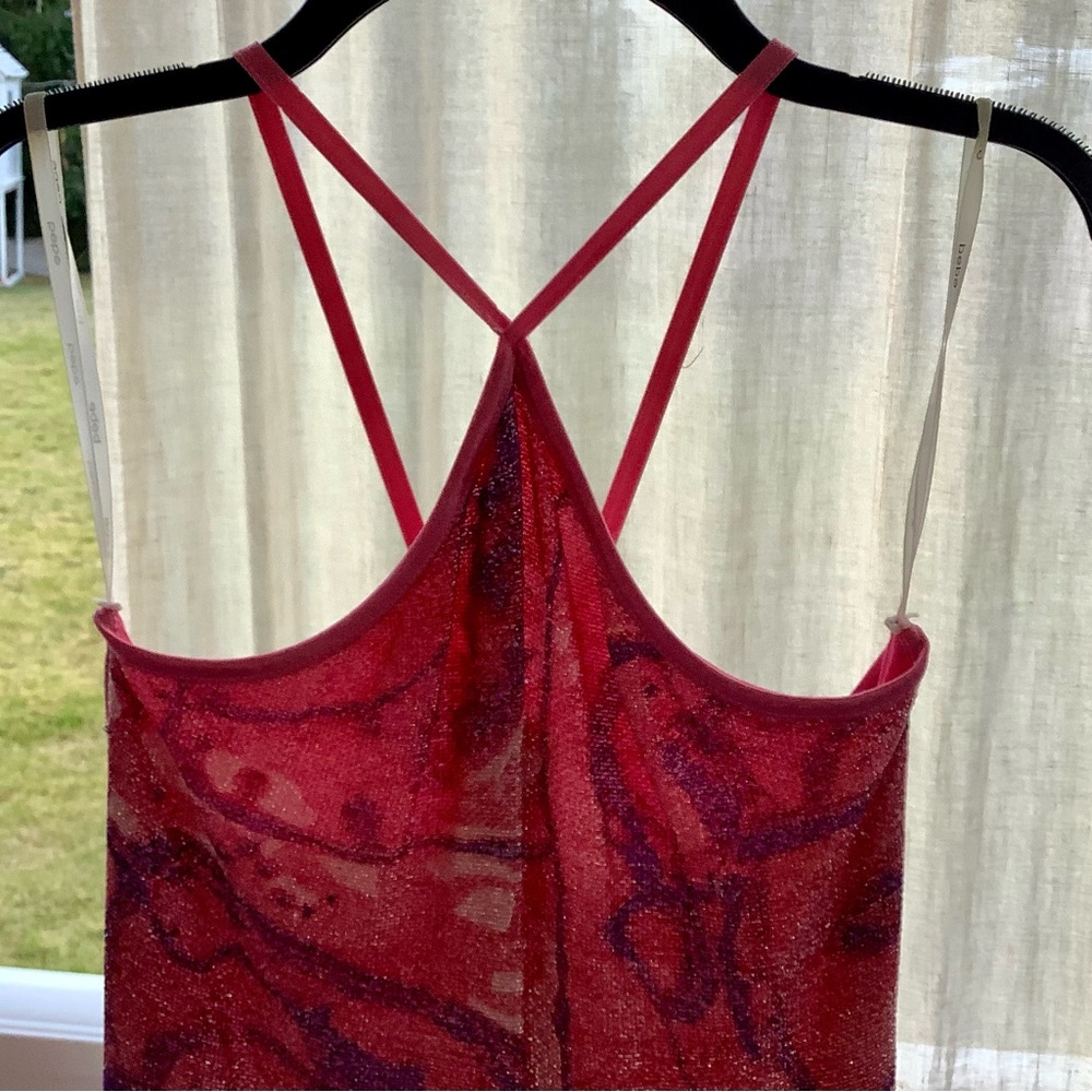 Bebe Fuchsia and Purple Dress